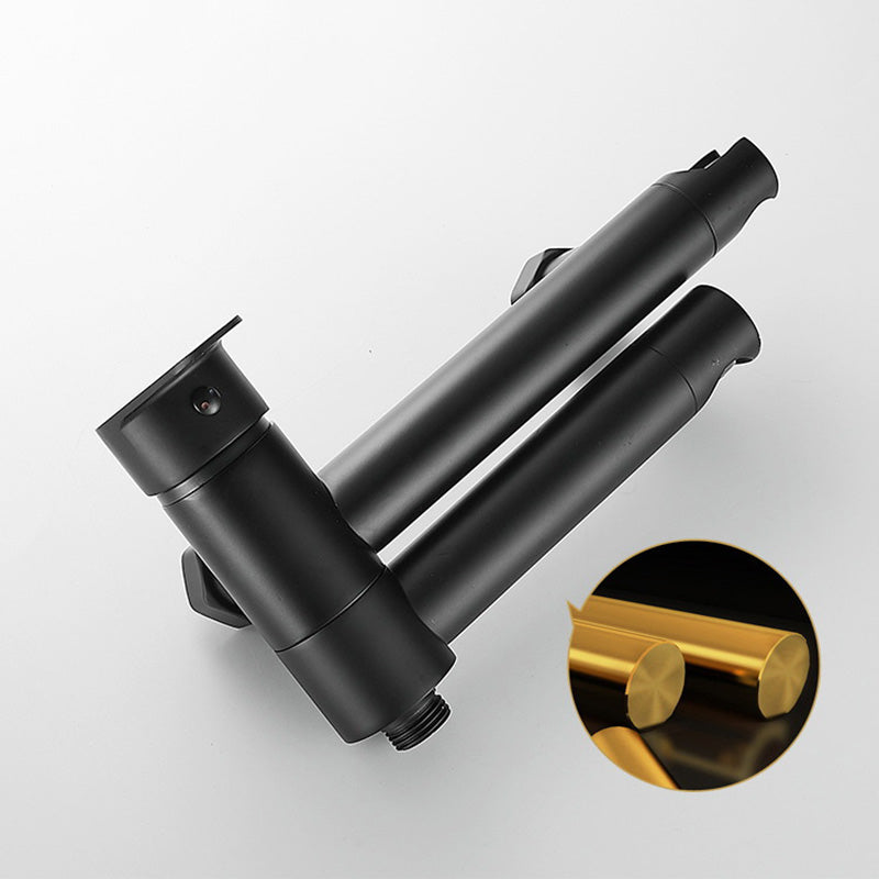 Avtoit | Modern Bathtub Edge Piece Single-Lever Wall-Mounted Bathtub Faucet with Hand Shower