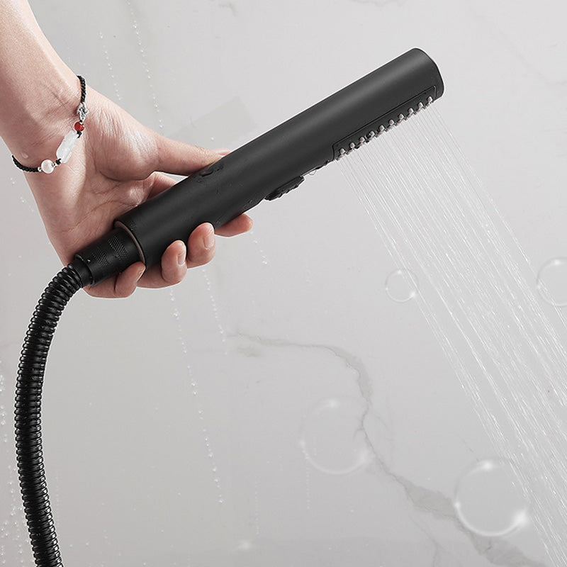 Avtoit | Modern Bathtub Edge Piece Single-Lever Wall-Mounted Bathtub Faucet with Hand Shower