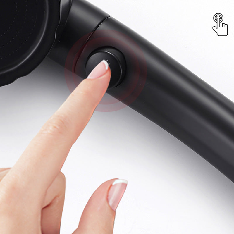 Avtoit | Contemporary Shower Head Round Handheld Shower Head Combination in Black