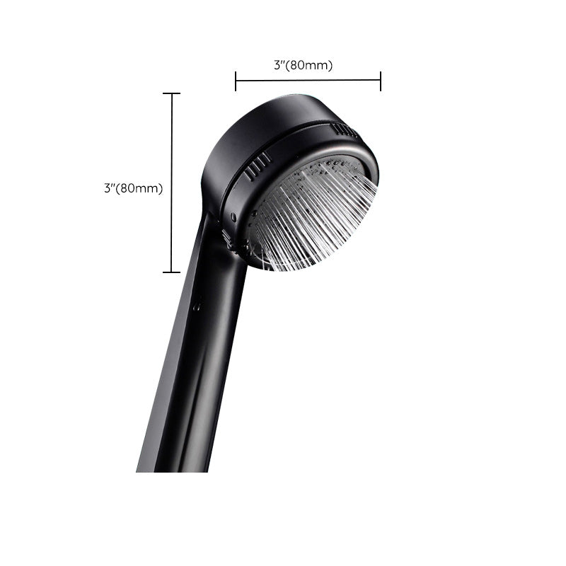 Avtoit | Contemporary Shower Head Round Handheld Shower Head Combination in Black
