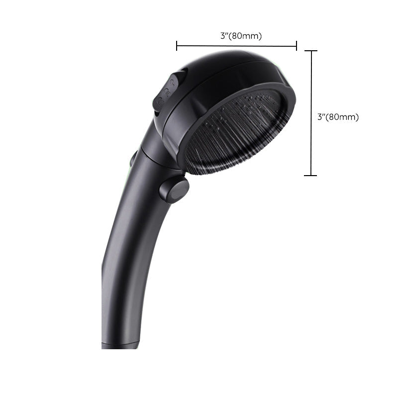 Avtoit | Contemporary Shower Head Round Handheld Shower Head Combination in Black
