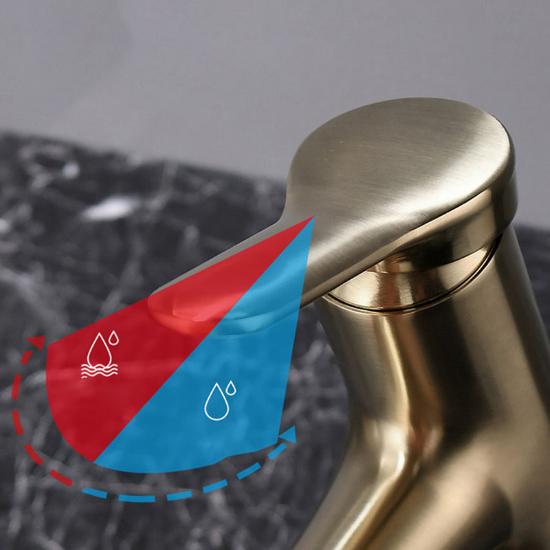 Avtoit | Simplicity Brass Sink Faucet Low Arc Single Color Centerset Vanity Faucet for the Bathroom