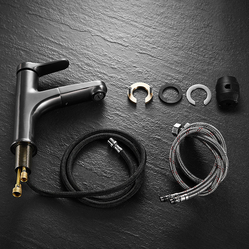 Avtoit | Simplicity Brass Sink Faucet Low Arc Single Color Centerset Vanity Faucet for the Bathroom