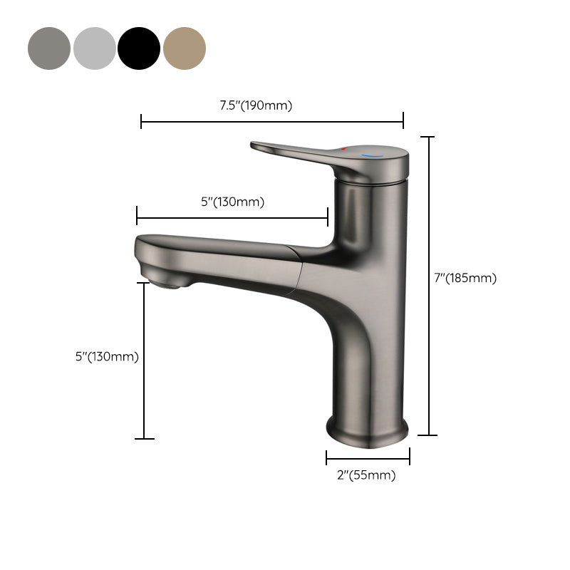 Avtoit | Simplicity Brass Sink Faucet Low Arc Single Color Centerset Vanity Faucet for the Bathroom