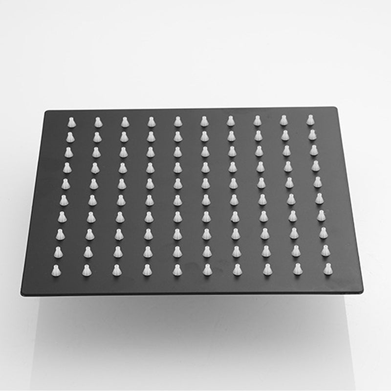 Avtoit | Square and Round Shower Head made of Stainless Steel, Fixed Mounted Ceiling Shower Head in Black