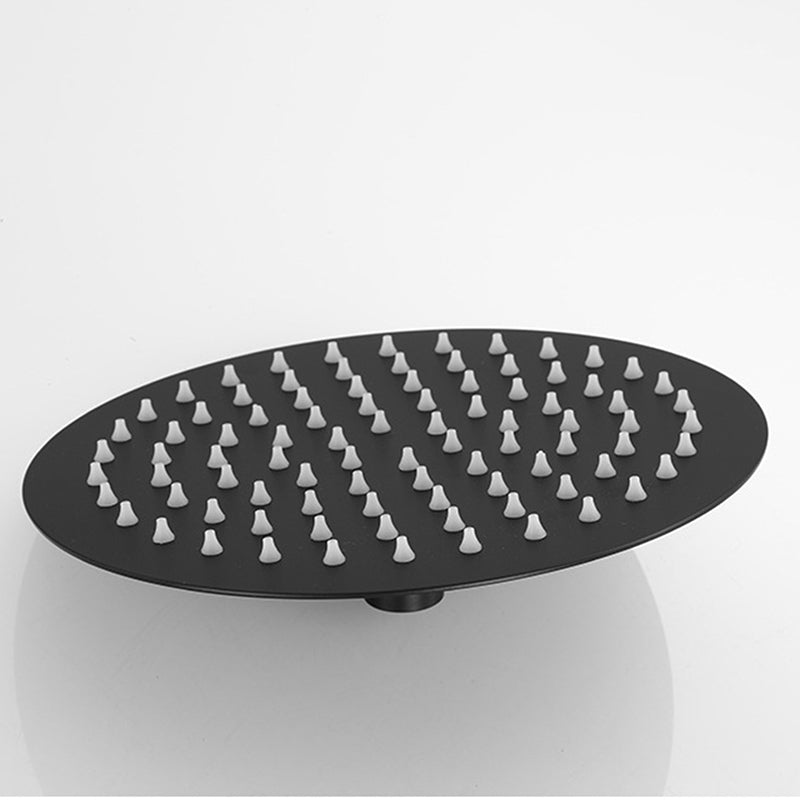 Avtoit | Square and Round Shower Head made of Stainless Steel, Fixed Mounted Ceiling Shower Head in Black