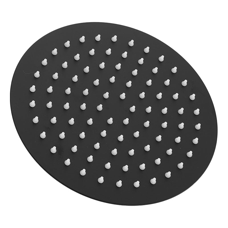 Avtoit | Square and Round Shower Head made of Stainless Steel, Fixed Mounted Ceiling Shower Head in Black