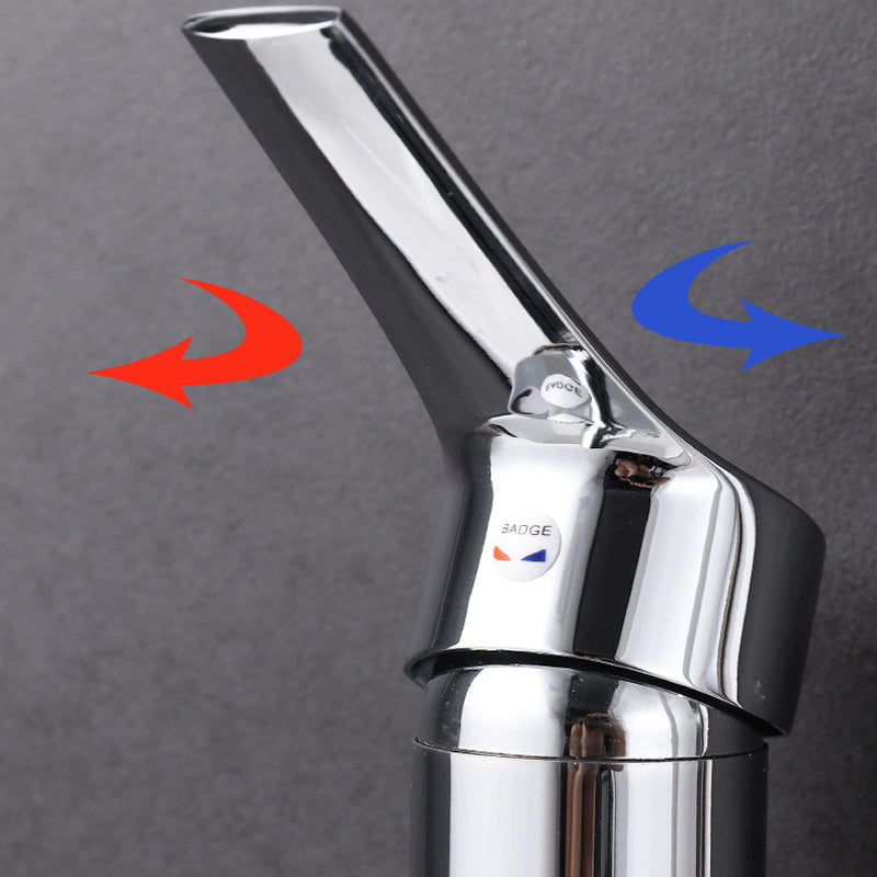 Avtoit | Modern Sink Faucet Copper Lever Handle Low Arc Pull Out Sink Faucet