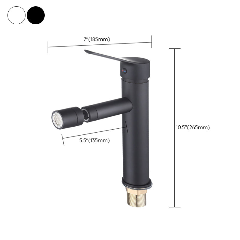 Avtoit | Modern Sink Faucet Copper Lever Handle Low Arc Pull Out Sink Faucet