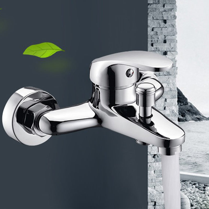 Avtoit | Modern Silver Bathtub Spout Single-Hole and Two-Hole Installation Faucet