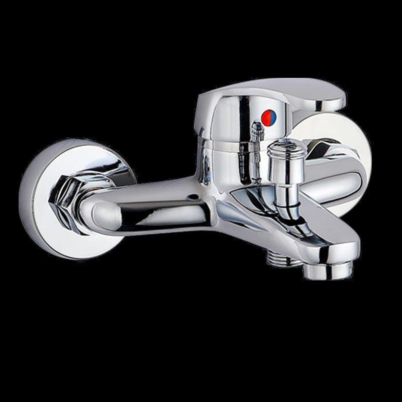 Avtoit | Modern Silver Bathtub Spout Single-Hole and Two-Hole Installation Faucet