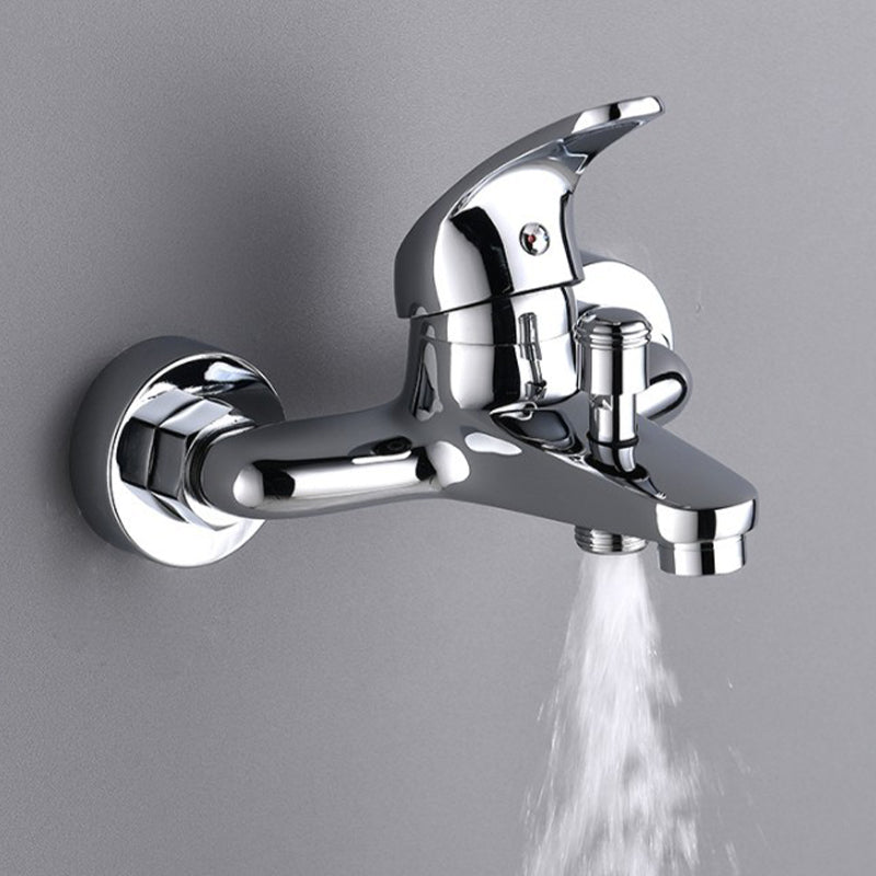 Avtoit | Modern Silver Bathtub Spout Single-Hole and Two-Hole Installation Faucet