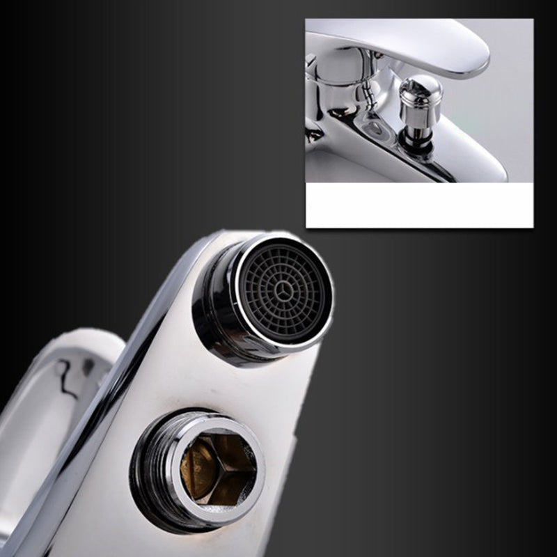Avtoit | Modern Silver Bathtub Spout Single-Hole and Two-Hole Installation Faucet