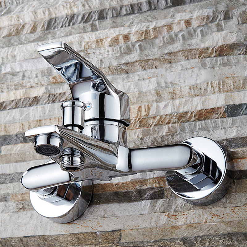 Avtoit | Modern Silver Bathtub Spout Single-Hole and Two-Hole Installation Faucet