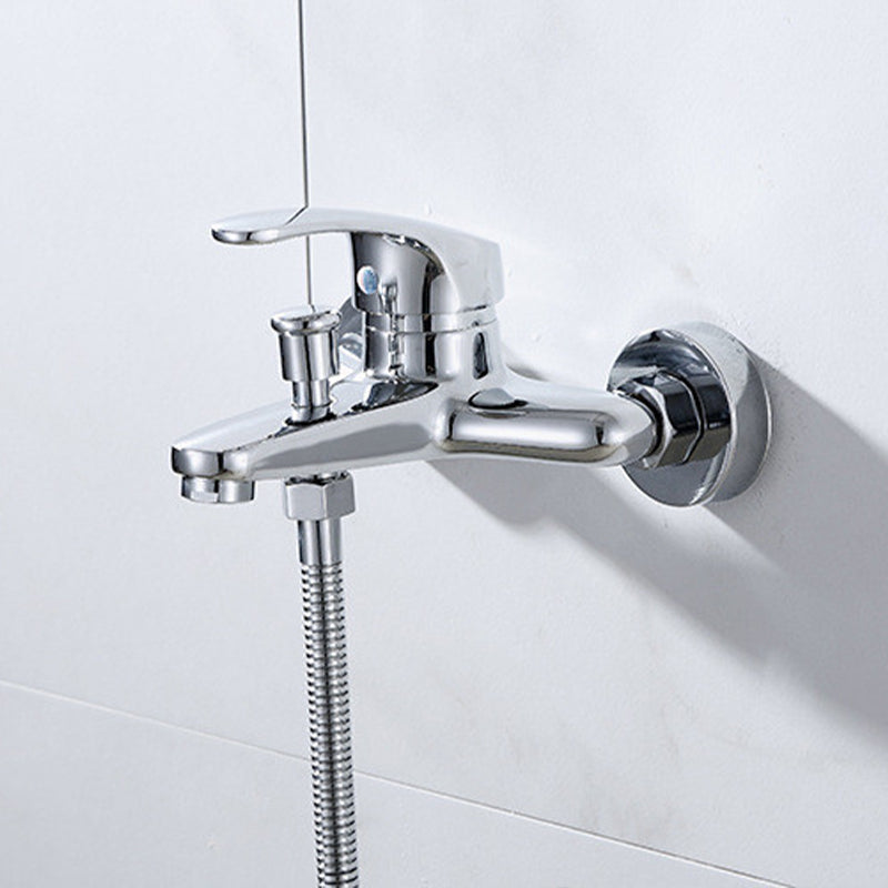 Avtoit | Modern Silver Bathtub Spout Single-Hole and Two-Hole Installation Faucet
