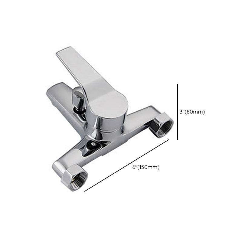 Avtoit | Modern Silver Bathtub Spout Single-Hole and Two-Hole Installation Faucet