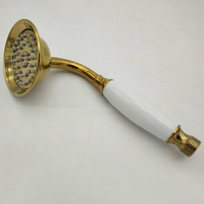 Avtoit | Traditional Handheld Shower Head with Hose Polished Brass Wall Mounted Shower Head