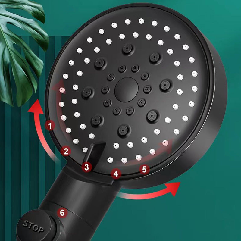 Avtoit | Round Handheld Shower Head Plastic Adjustable Spray Pattern Shower Head for Home