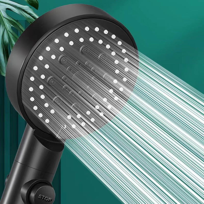Avtoit | Round Handheld Shower Head Plastic Adjustable Spray Pattern Shower Head for Home
