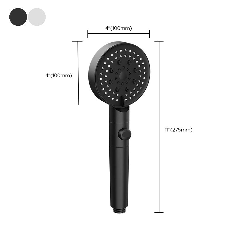 Avtoit | Round Handheld Shower Head Plastic Adjustable Spray Pattern Shower Head for Home