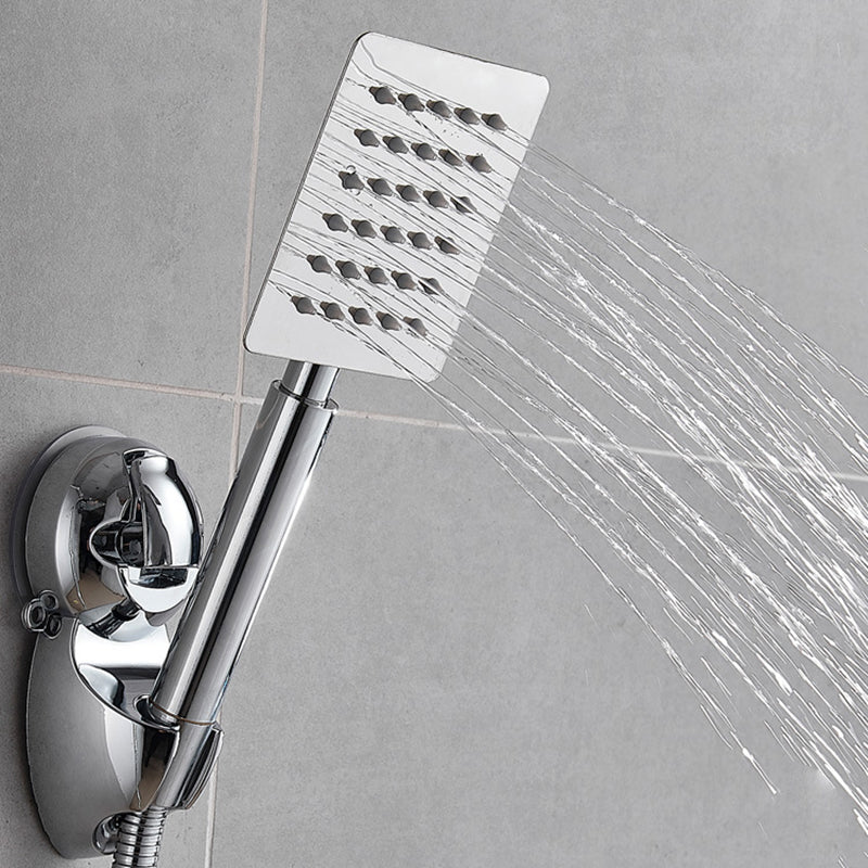 Avtoit | Silver Square Double Shower Head Modern Water Filtration Wall-Mounted Shower Head
