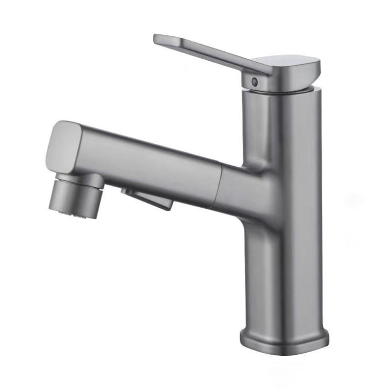 Avtoit | Modern bathroom sink faucet with brass lever handles and swivel spout