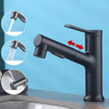 Avtoit | Modern bathroom sink faucet with brass lever handles and swivel spout