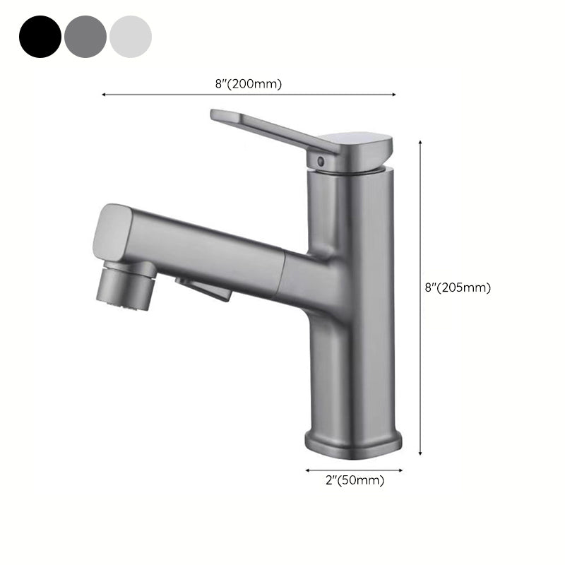 Avtoit | Modern bathroom sink faucet with brass lever handles and swivel spout