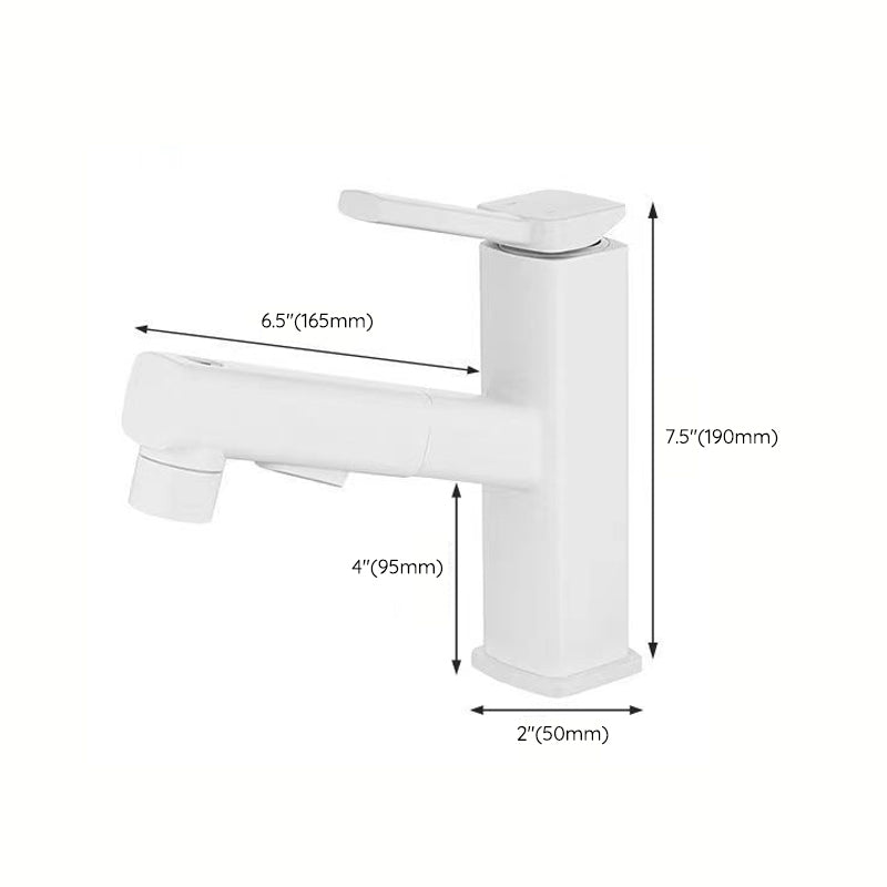 Avtoit | Modern bathroom sink faucet with brass lever handles and swivel spout