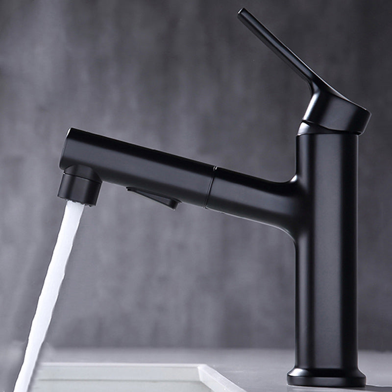Avtoit | Round Vessel Sink Bathroom Faucet Simple Style Faucet with Brass Material