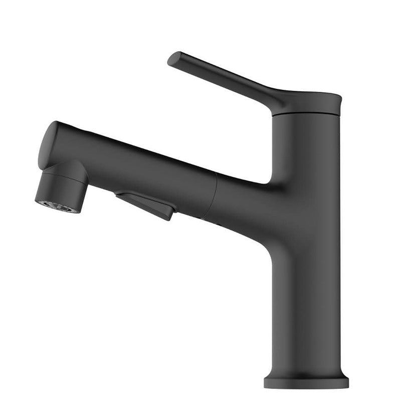 Avtoit | Round Vessel Sink Bathroom Faucet Simple Style Faucet with Brass Material