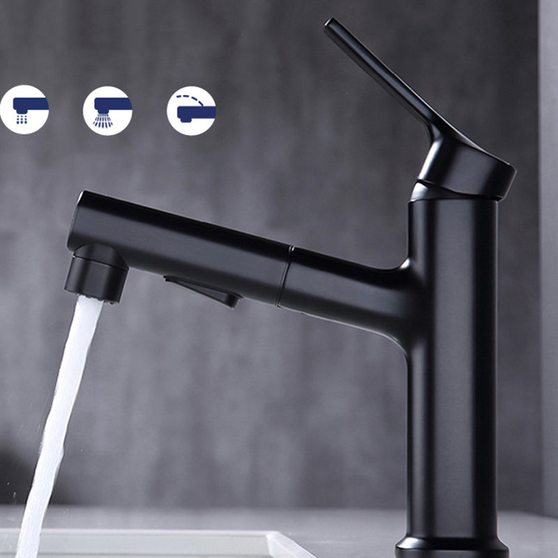 Avtoit | Round Vessel Sink Bathroom Faucet Simple Style Faucet with Brass Material