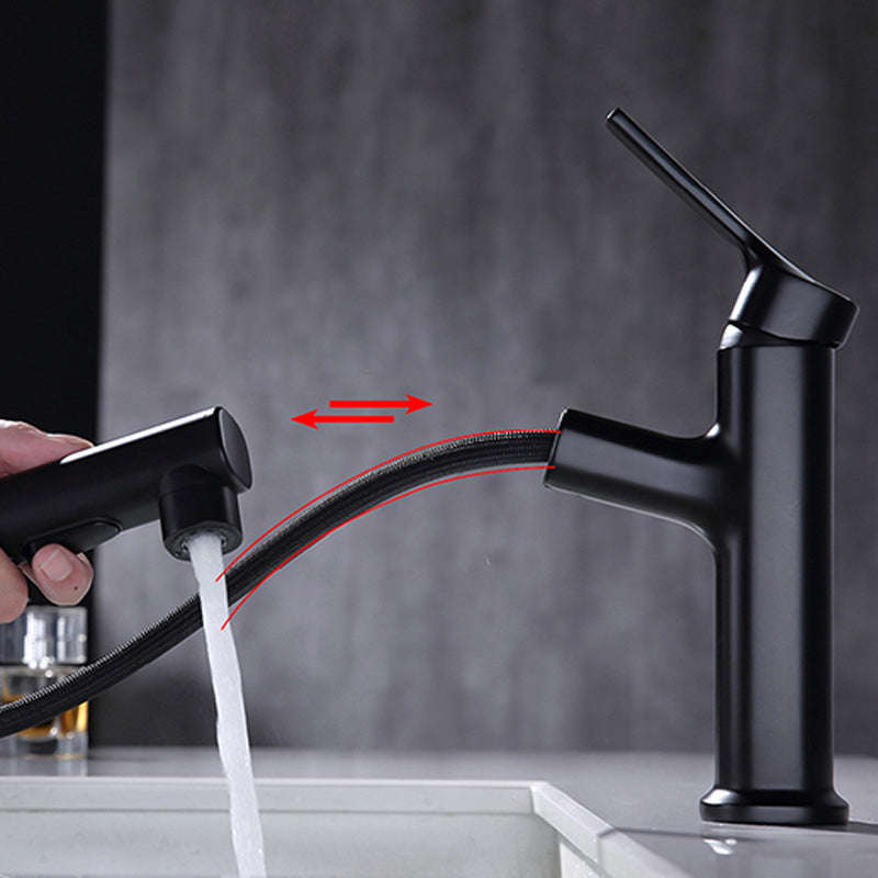 Avtoit | Round Vessel Sink Bathroom Faucet Simple Style Faucet with Brass Material
