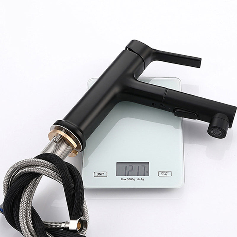 Avtoit | Round Vessel Sink Bathroom Faucet Simple Style Faucet with Brass Material