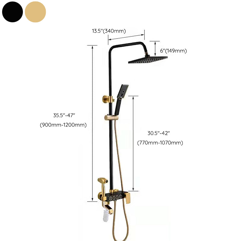 Avtoit | Modern adjustable swivel shower head metal shower fixture on the wall
