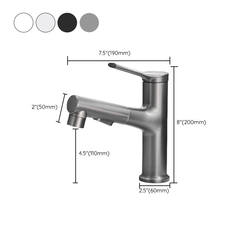 Avtoit | Contemporary Single Color Faucet Low Arc Centerset Sink Faucet for Bathroom