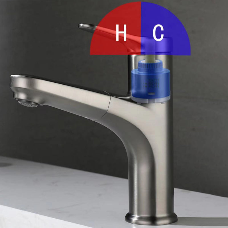 Avtoit | Modern Style Extendable Ship Faucet Copper Single Handle Sink Faucet for the Bathroom
