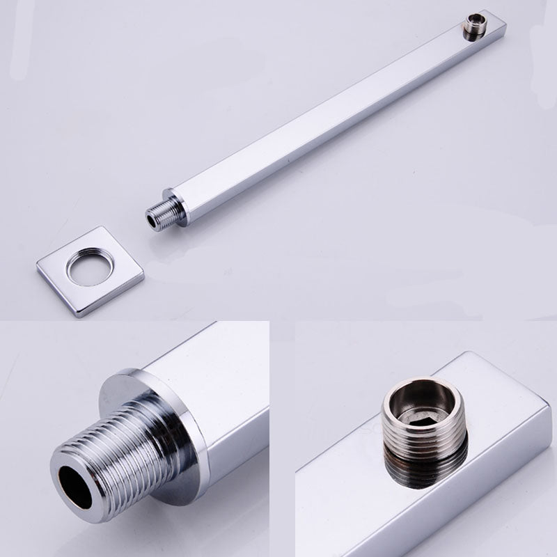 Avtoit | Modern square fixed shower head with shower arm Wall-mounted shower head made of stainless steel