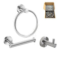 Avtoit | Stainless Steel Bathroom Set 3-piece Modern Style Simple Bathroom Accessories Set