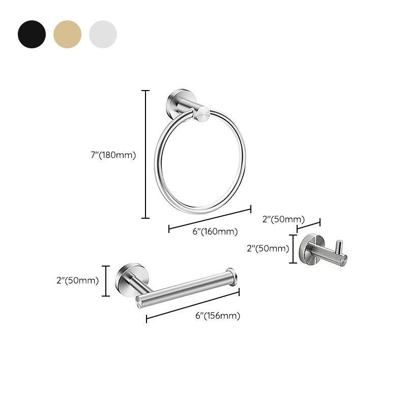 Avtoit | Stainless Steel Bathroom Set 3-piece Modern Style Simple Bathroom Accessories Set