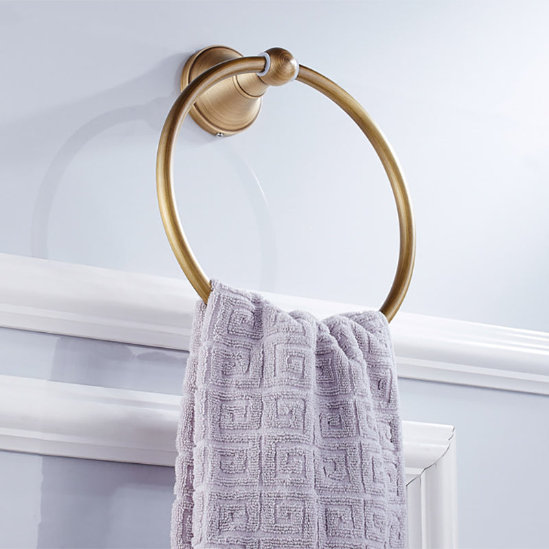 Avtoit | Metal Bathroom Set 4-Piece Traditional Style Gold Bathroom Hardware Set