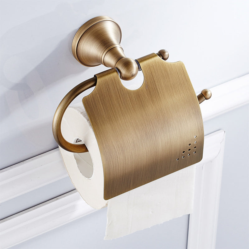Avtoit | Metal Bathroom Set 4-Piece Traditional Style Gold Bathroom Hardware Set