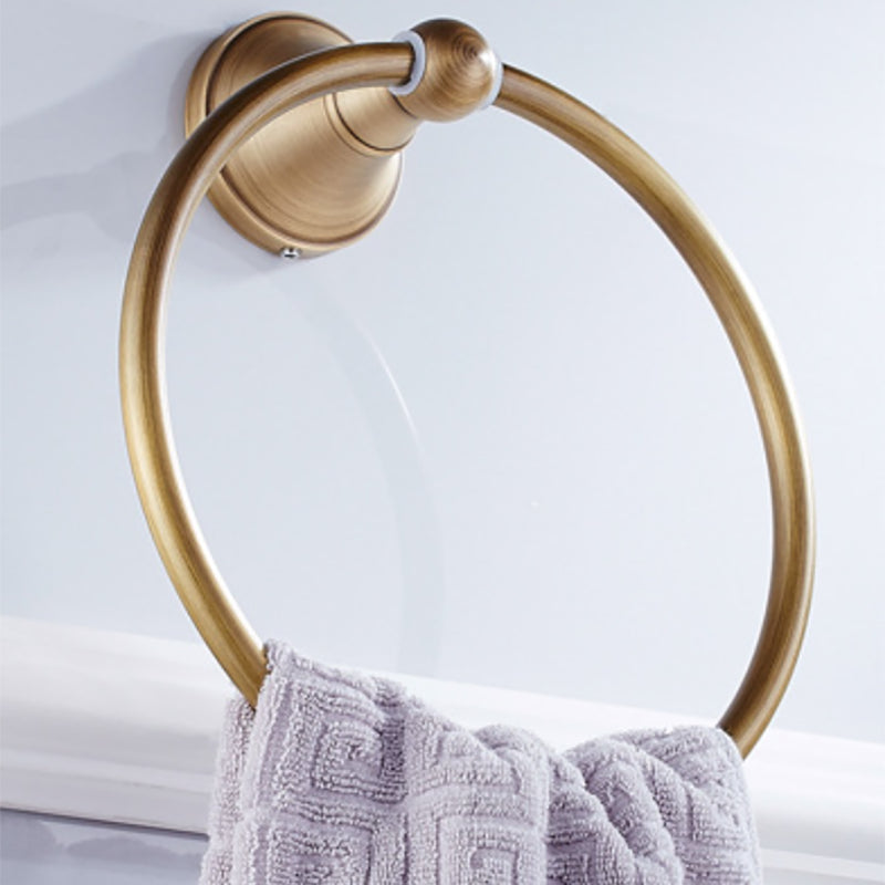 Avtoit | Metal Bathroom Set 4-Piece Traditional Style Gold Bathroom Hardware Set
