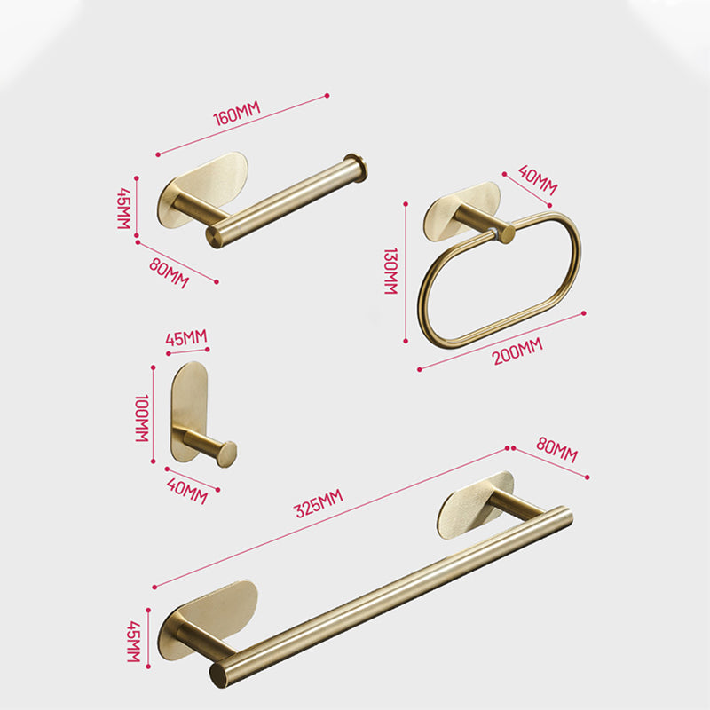 Avtoit | Modern Simple Metal Bathroom Accessories as Individual Piece or in Set in Gold