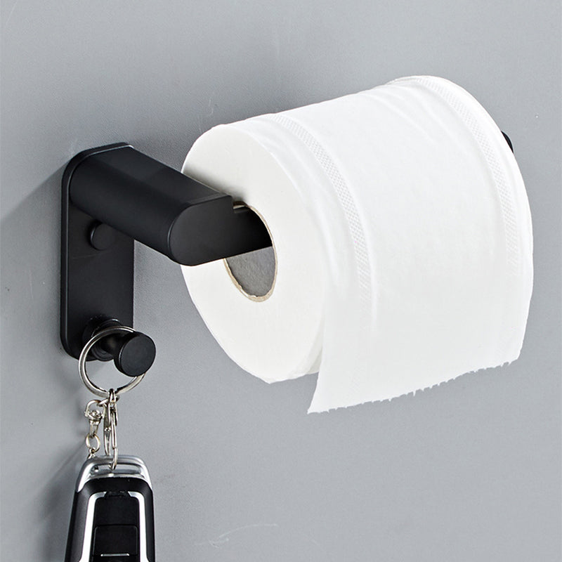 Avtoit | Metal Bathroom Set 5-piece Modern Style Black Bathroom Accessories Set