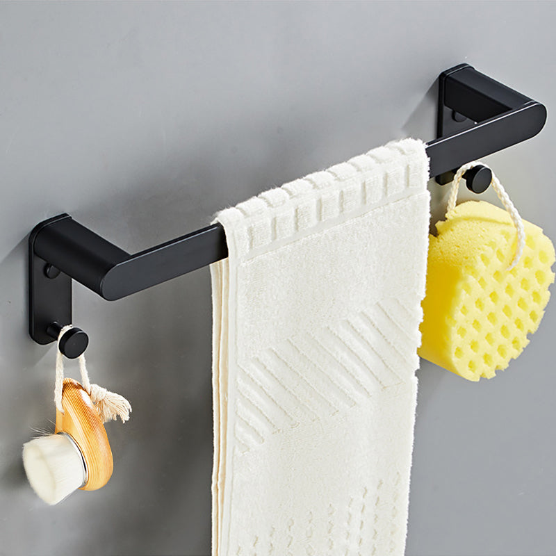 Avtoit | Metal Bathroom Set 5-piece Modern Style Black Bathroom Accessories Set