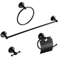 Avtoit | Metal Bathroom Set 4-piece Traditional Style Black Bathroom Accessory Set