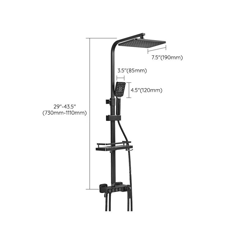Avtoit | Modern adjustable water flow shower faucet shower hose shower system on the wall