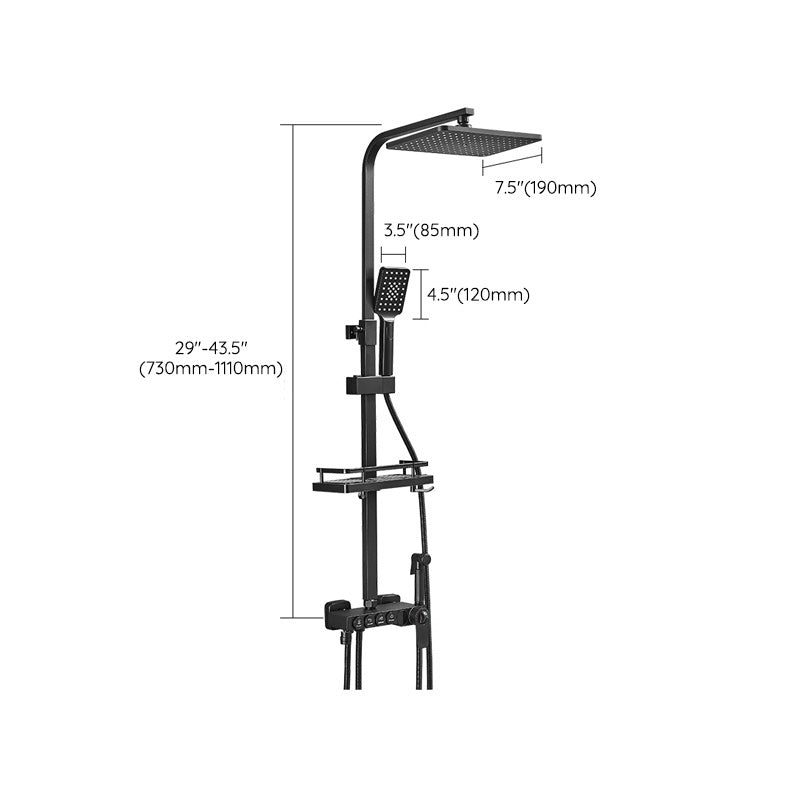 Avtoit | Modern adjustable water flow shower faucet shower hose shower system on the wall