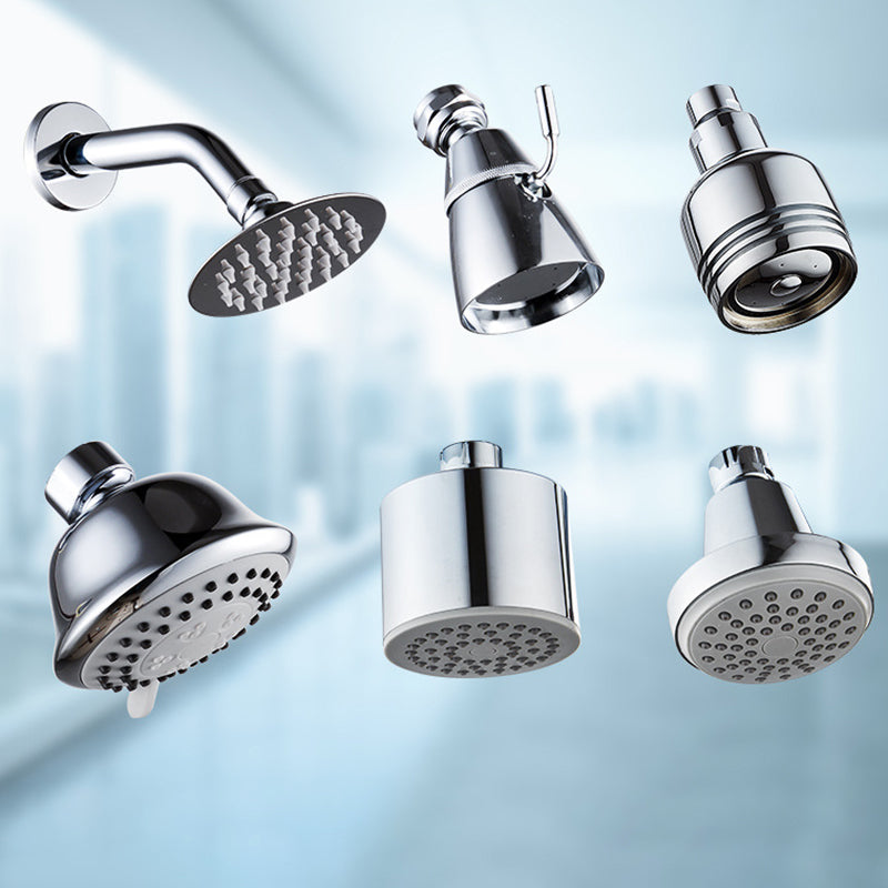 Avtoit | Round shower head made of stainless steel in silver wall-mounted shower head